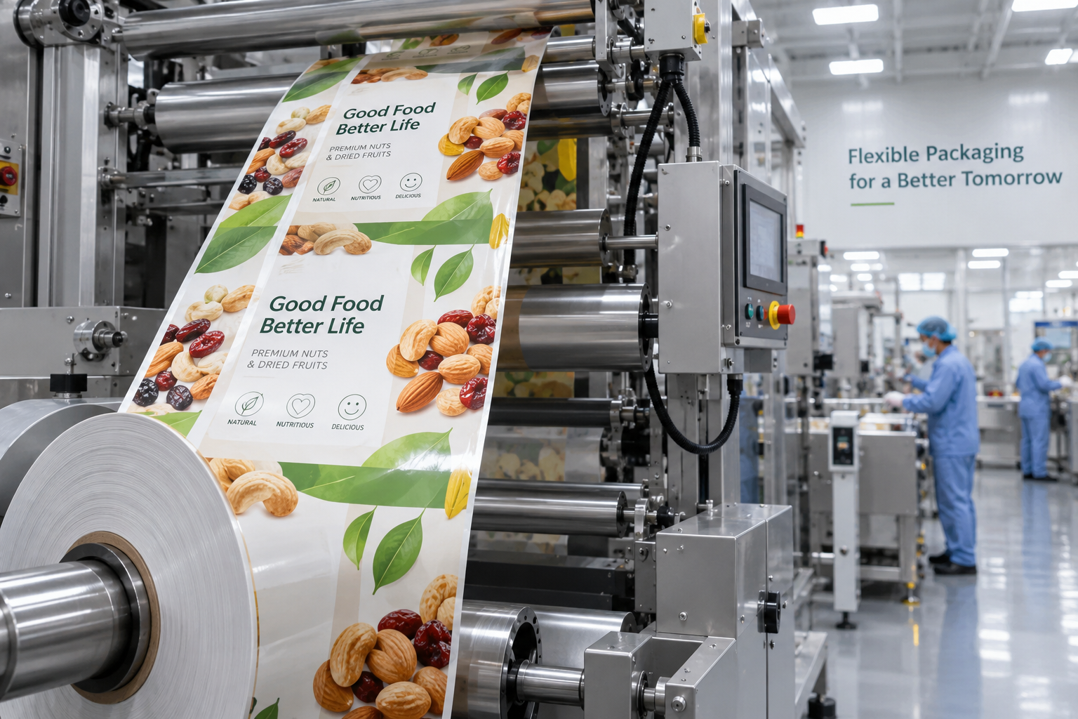 Flexible packaging printing and converting production