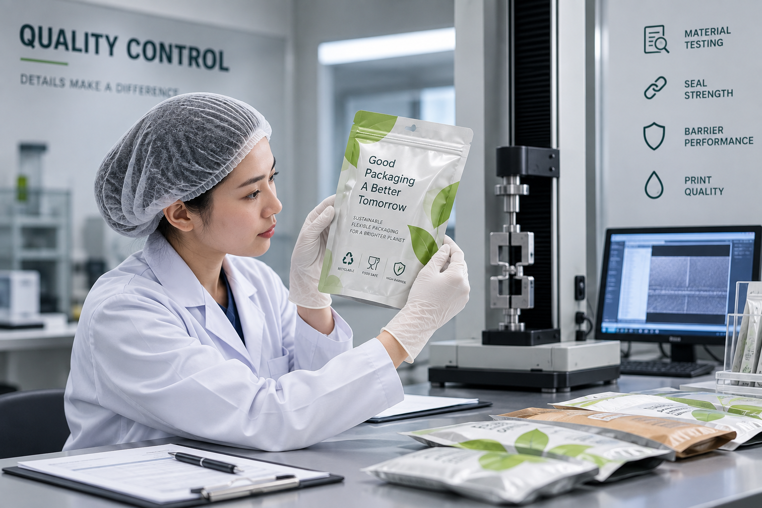 Flexible packaging quality inspection