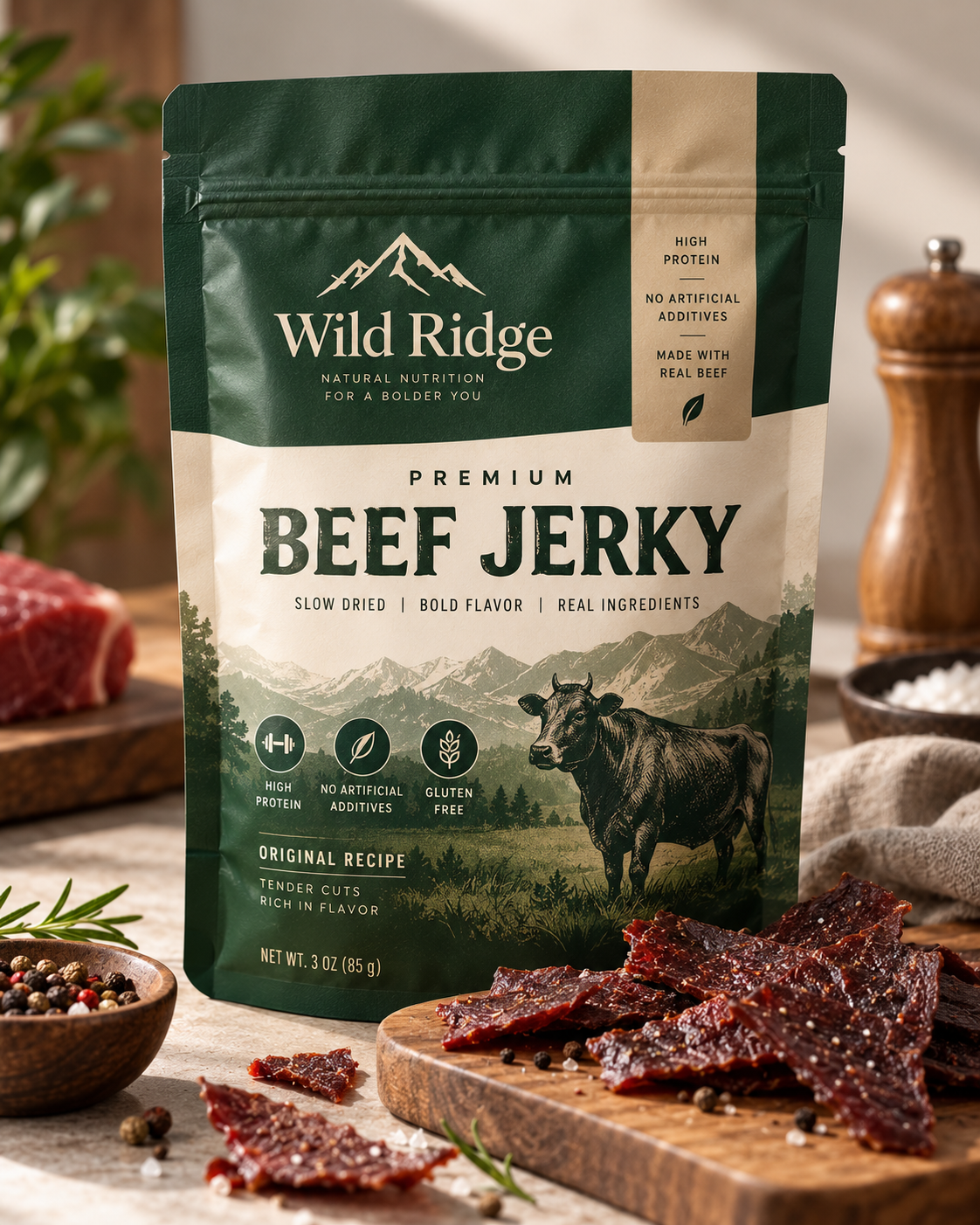 Stand-Up Pouches · Jerky