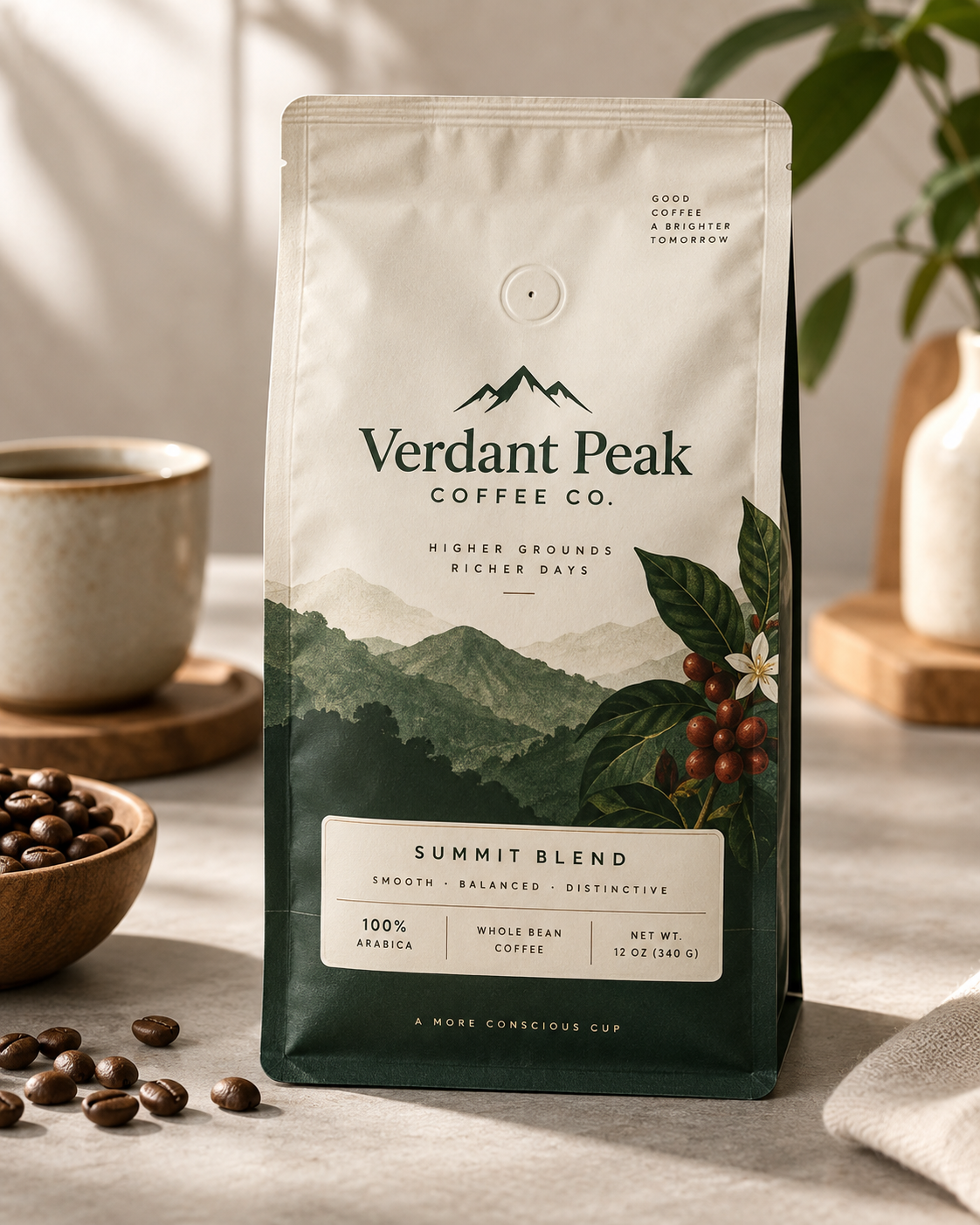 Flat Bottom Pouches · Coffee