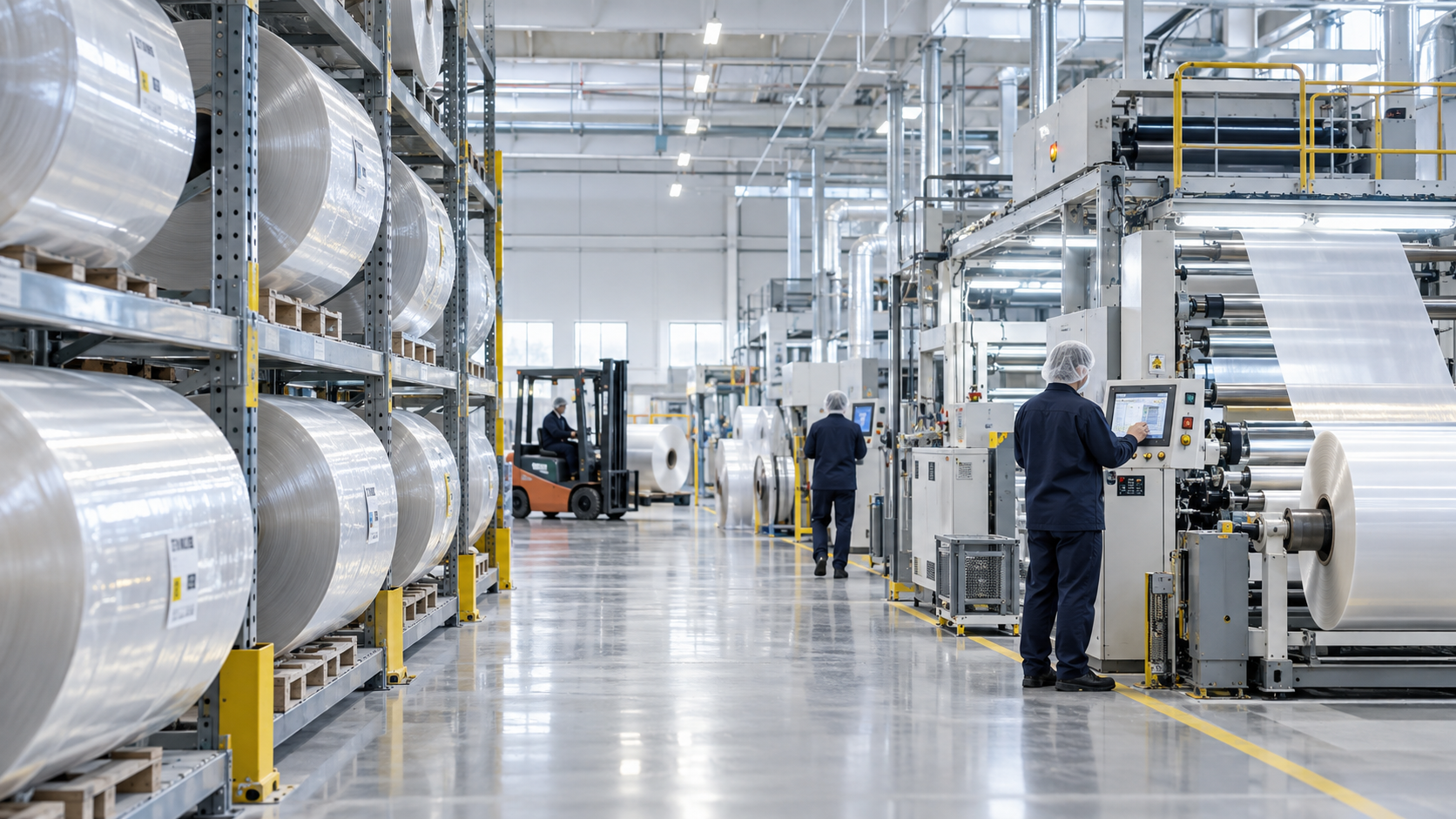 Flexible packaging film manufacturing facility